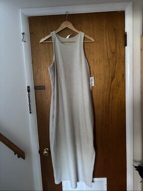 Zella Light Cream Sleeveless Maxi Dress
